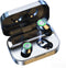 BSWLMDD Wireless Bluetooth 5.4 Earbuds 28-Hour Battery Life Hi-Fi bass Earbuds Waterproof LED