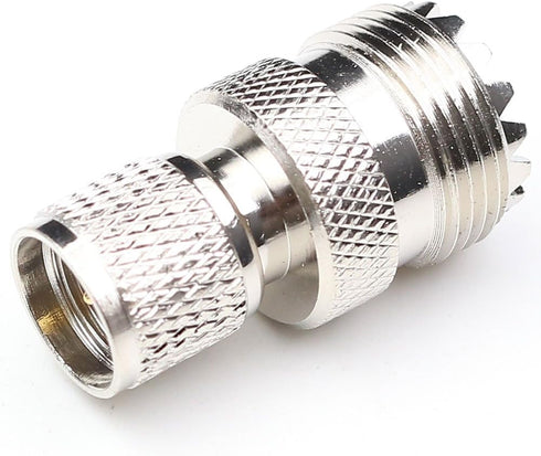 Mini UHF Male to UHF Female Connector, Pl259 Coax Adapters, 2 Packs