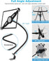 woleyi 1/4'' (9.5-14.5) Car Seat Rail Tablet Mount for Truck, Aluminum Gooseneck Car Floor Bolt Tablet Holder Camera