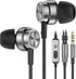 Wired Earbuds with Microphone, in Ear Headphones with Heavy Bass & Noise Isolation, Compatible with Samsung, Tablet,