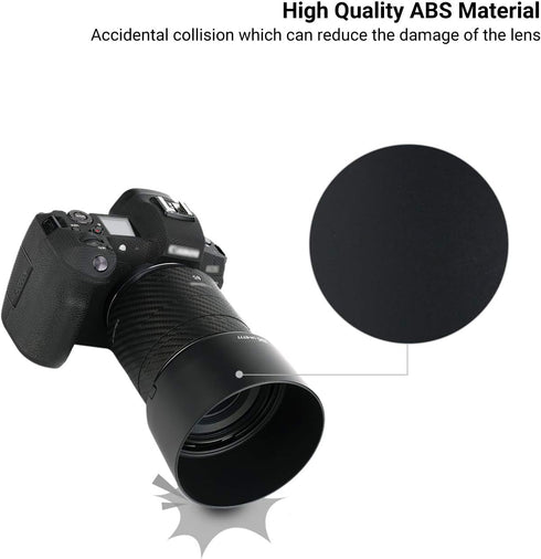 Canon RF 85mm F2 Macro IS STM Lens Hood for EOS R6 R6 Mark II R5 RP, Reversible Lens Hood Compatible with 67mm Filters