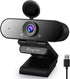 Hengway Webcam with Stereo Microphone and Privacy cover , FULL HD 1080P by