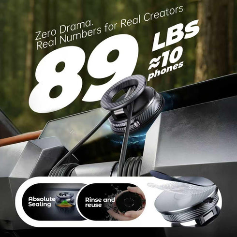 UEEMEE 360 17 16 15 14 13 Vacuum Magnetic Phone Holder for Car, Magsafe Car Mount Adjustable Vacuum Suction Cup, Phone