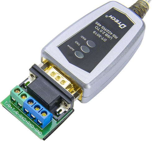 DTECH 6 Feet USB to RS422 RS485 Serial Port Converter Adapter Cable with FTDI Chip | Supports Windows and Mac