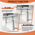 2 Pack KKTONER GLASS Monitor Stand with Height Adjustable for Home Office Computer Monitor Riser PC Screen Riser