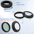 Haoge LH-X51B 2in1 All Metal Ultra-Thin Lens Hood with Adapter Ring Set for Fuji X100VI & FinePix X100V Black