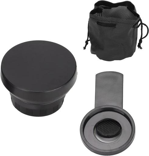 2 in 1 Cell Phone Lens Kit, 0.45X Wide Angle 12.5X Macro Phone Camera Lens, Professional Detachable HD Lens with Clip