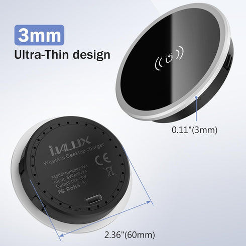 i.VALUX 15W 17 16 15 14 13 12 Wireless Magnetic Charger Desk Mount Fast Charger for iPhone Pro Max Series,Magnet Qi