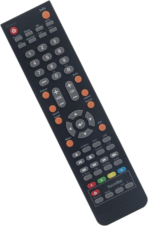 Replace Remote 142022370001C for Sceptre TV Models E325WD-HDR, E328BD-HDC, E245BD-FHDR, E245PV-FHDR, E245BD-FHDU,