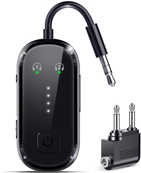 LAICOMEIN 2026 Upgraded Pro Bluetooth 6.0 Transmitter Receiver|Bluetooth Adapter for TV/Airplane/Gym to Wireless