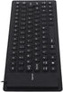 Roll-up Silicone Keyboard, Fully Sealed Silent Soft USB Wired Keyboard, 85 Keys Foldable Waterproof Flexible (Black)