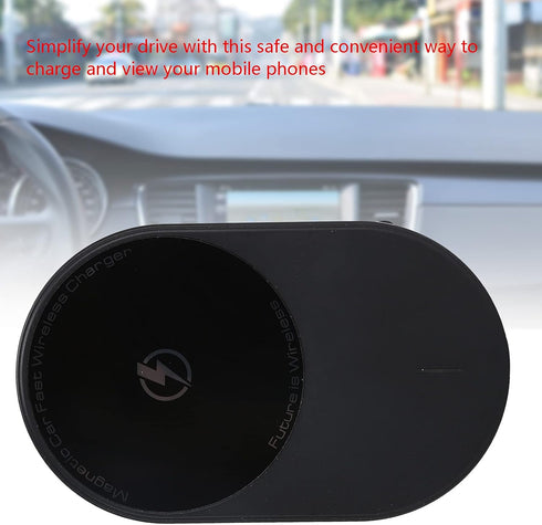 15W Fast Charging Car Charger, Auto Clamping Phone Mount for iOS 12 Pro/12 Pro/12 Mini