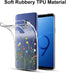 Unov Case Compatible with Galaxy S9, Clear Soft TPU Shock Absorption Protective Back Cover with Floral Pattern (Flower
