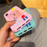 UnnFiko Squishy 3D Cartoon Game Case - Compatible with iPhone 11 Pro, Soft Rubber Protective Cover for Girls (Pink)