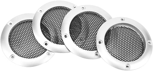 4pcs 2inch Car Speaker Grill Covers, Protective Decorative Audio Speaker Mesh Grille with ABS Plastic Frame