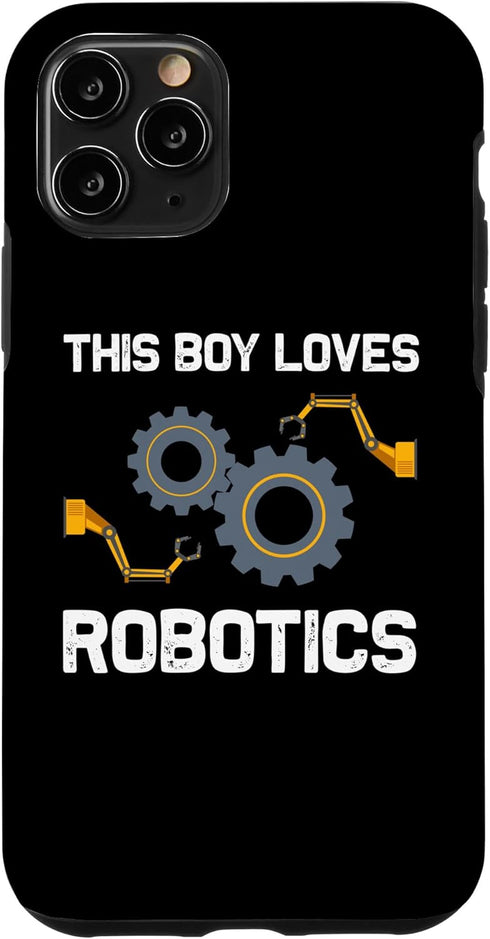 iPhone 11 Pro Case Funny Robotics For Boys Kids Robots Engineering Robot Lovers