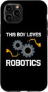 iPhone 11 Pro Case Funny Robotics For Boys Kids Robots Engineering Robot Lovers