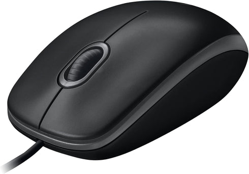 Logitech M100 Corded Mouse, Wired USB Mouse for Computers and Laptops, Black, for Right or Left Hand Use