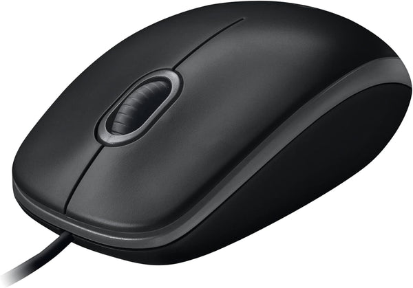 Logitech M100 Corded Mouse, Wired USB Mouse for Computers and Laptops, Black, for Right or Left Hand Use
