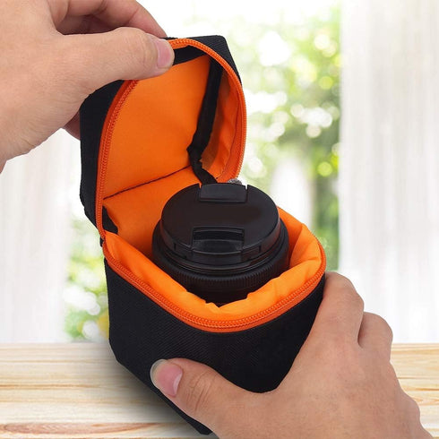 GOWENIC Camera Lens Case, Padded Thick Shockproof Protective Pouch for DSLR Camera Lens