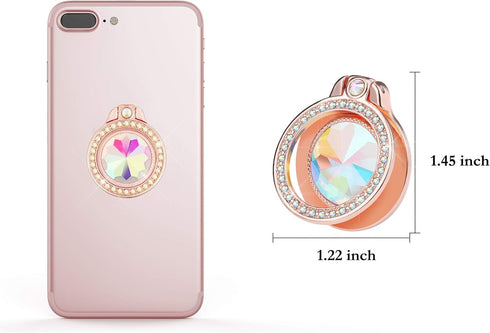 lenoup Glitter Bling Bling Phone Ring Holder, Sparkle Phone Ring Artificial Diamond Stand, Rhinestone Cell Phone Finger