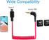 USB C to 3.5mm Cable for RODE Wireless Go II, Coiled Right Angle TRS Male DAC AUX Adapter Audio Cord Compatible with iPhone 15 Pro Max Plus, Galaxy S23 Ultra, Pixel 7 iPad Air Mini