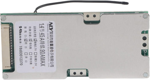 Walfront 14S 45A Lithium Battery Charging Board, White Micro USB Charger Module