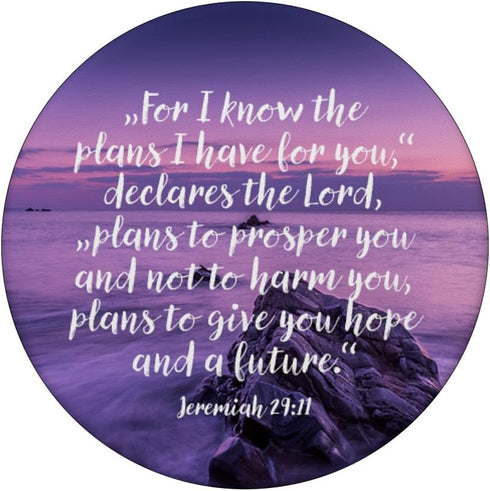 PopSockets Standard PopGrip - Bible Verse Jeremiah 29 11 Religious Gift Faith Christian