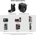 REYGEAK GoPro Motorcycle Windshield Clip, Aluminum Alloy Camera Clamp Mount for Hero 12 11 10 9 8