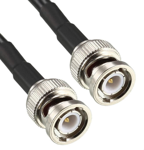 uxcell RG58 Coaxial Cable with BNC Male to BNC Male Connectors, 50 Ohm, 10 Ft