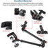 Akeipho 21"/53cm Adjustable Magic Arm with Super Clamp, Overhead Phone Mount, Heavy Duty Desk Camera Mount