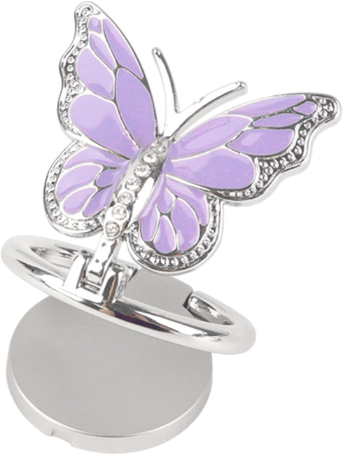 Omorro Phone Ring Holder, Bling Metal Cute Butterfly Kickstand, 360° Rotation Adjustable Grip for Smartphones