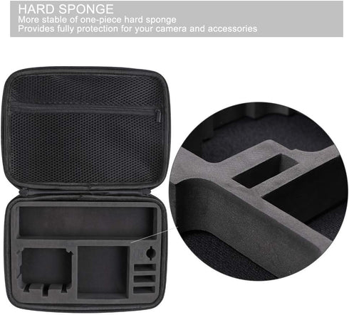 SUREWO Waterproof Carrying Case for GoPro Hero 12/11/10/9/8/7, DJI Osmo Action, Medium