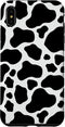 Fun Black and White Cow Print Phone Case for iPhone XS Max - Stylish and Unique Protection!