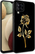 Galaxy A12 Case, Ultra Slim Shockproof Silicone Phone Cover with Rose Pattern Design for Samsung Galaxy A12 6.5 inch