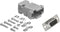 CompuCablePlusUSA.com DB9 Female Solder Cup Connector Plastic Hood DIY Kit - Includes DB9 Connector, Plastic Hood, and