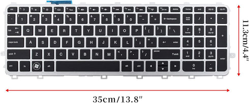 Backlit Laptop Keyboard Replacement for HP Envy 15-J000, 15T-J100, 15Z-J100, 15-Q, 15T-Q, 17-J, 17T-J000, 17T-J100, M7-J