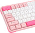 Keyboard and Mouse Combo for Windows, Bluetooth 2.4 GHz Receiver, 84 Keys QWERTY Layout, Adjustable DPI Mouse