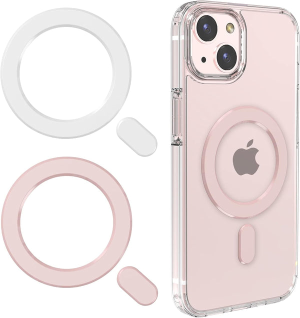 Universal MagSafe Ring, 2 PCS Magnetic Adapter Ring for Magsafe Accessories & Wireless Charging for iPhone 15/14/13