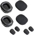 Global Teck Ear Pad Cushion Kit for Blue Parrott B350-XT Bluetooth Headset, 2 Leather Cushions, 2 Foam Earpads, 4