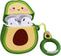 Coralogo Cute Compatible Airpods 1/2 Case, Cartoon Character Silicone Fruit Design Cover for Kids Teens