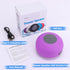Waterproof Bluetooth Shower Speaker - Portable Wireless Water-Resistant Speaker with Suction Cup, Purple