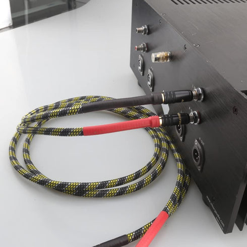 HiFi Interconnect Cable 2RCA Male to Dual RCA Male AV Cables, Digital & Analogue Subwoofer Stereo Audio Cable - 2M/6.6FT