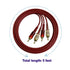HTDYOO 2 5 RCA to RCA Audio Cable, RCA Cable, Suitable for Home Theater, high-Definition TV, Game Consoles