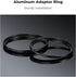 K&F Concept 77-82mm (2 Pcs) Step-Up Ring Adapter for 77mm Lens to 82mm ND CPL UV Filter