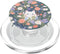Cute White Cat in Spring Flowers, Botanical Floral PopSockets PopGrip for MagSafe