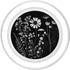 Wildflower Floral Design Feminine Black PopSockets MagSafe PopGrip for iPhone