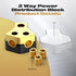 Distribution Block Car Audio - 2 Way Power Distribution Block 0/2/4 Gauge in 4/8/10 Gauge Out Amp Power Distribution