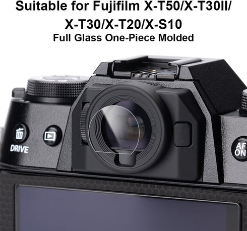 2PCS X-T50/X-T30II/X-T30/X-T20/X-S10 (2 Camera viewfinder tempered glass For Fujifilm Anti-Scratch Anti-Fingerprint