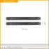 RIVECO 1U Brush Panels for Rack Cable Management, 2 PCS Server Rack Cable Organizer for 19 Inch Network Rack Mount Black
